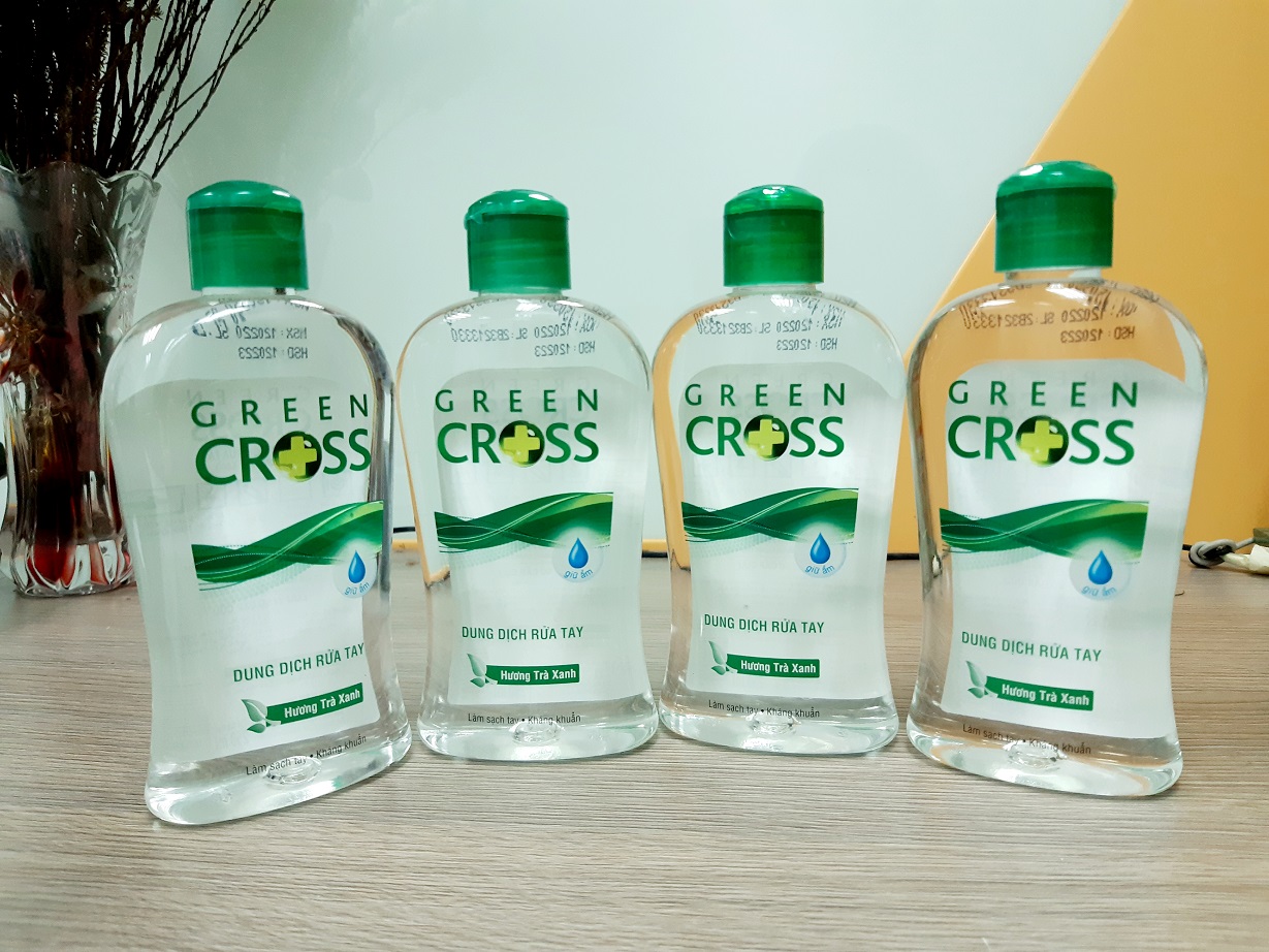 Combo 2 chai nước rửa tay Green Cross 250ml - tương đương 500ml