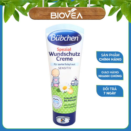 Kem Chống Hăm - Kem Chống Hăm Bübchen Wundschutz 150ml, Làm Sạch Da, Kháng Khuẩn, Tái Tạo Tế Bào Da, Không Kích Ứng - Nhẹ Nhàng Làm Sạch Da Cho Bé, Ngăn Ngừa Vi Khuẩn Tấn Công Mà Không Làm Khô Da, Khó Chịu