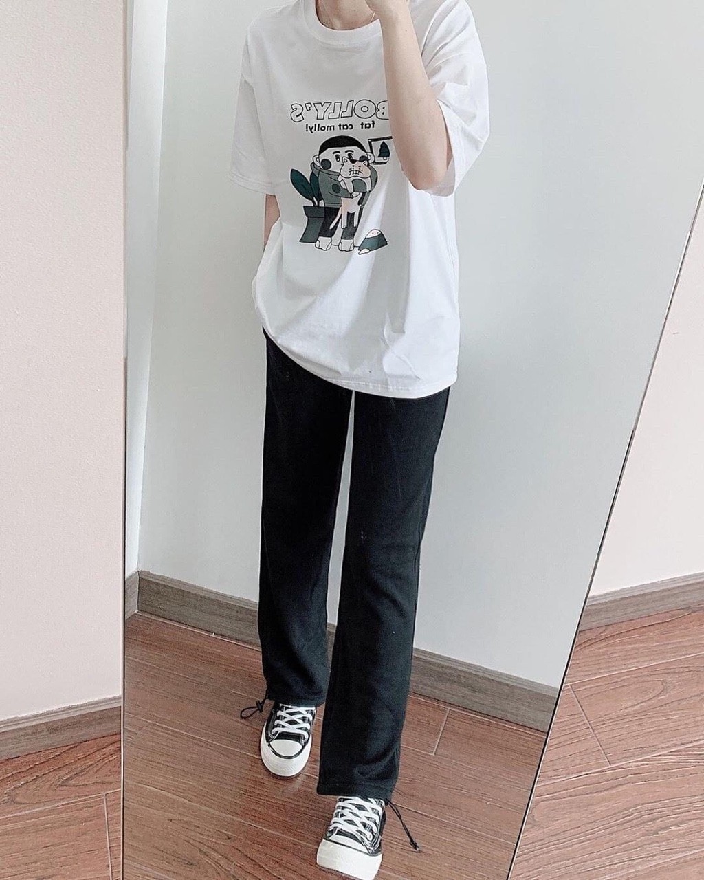 QUẦN BAGGY KAKI NỮ ỐNG SUÔNG LƯNG THUN DÂY RÚT PHONG CÁCH