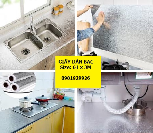 2 CUỘN GIẤY NHÔM BẠC CÁCH NHIỆT ĐA NĂNG -Kích Thước 1 cuộn 3M*60CM .SẴN KEO DÁN