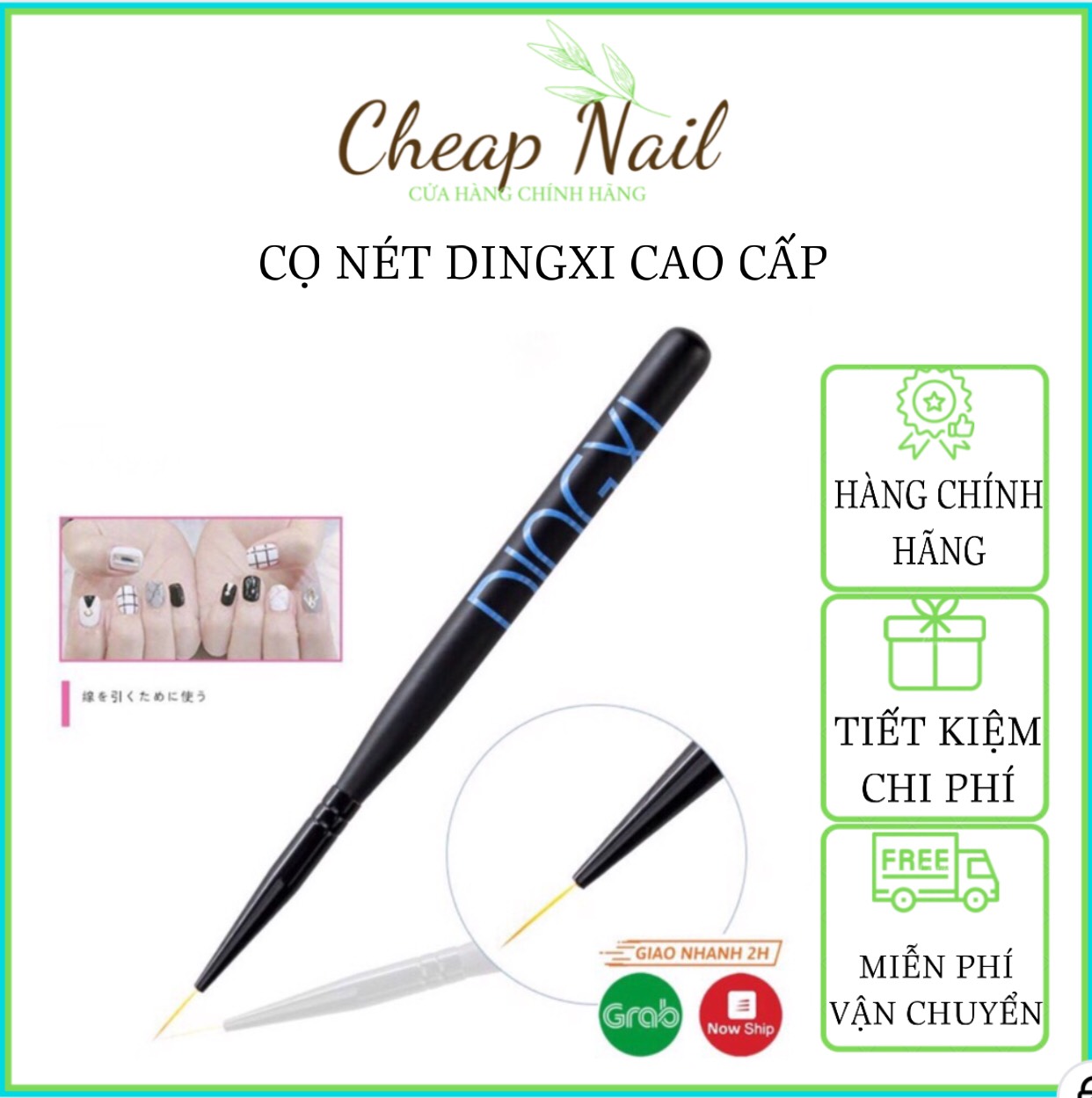 Cọ nét dingxi, cọ râu lông chồn dingxi 9mm 12mm