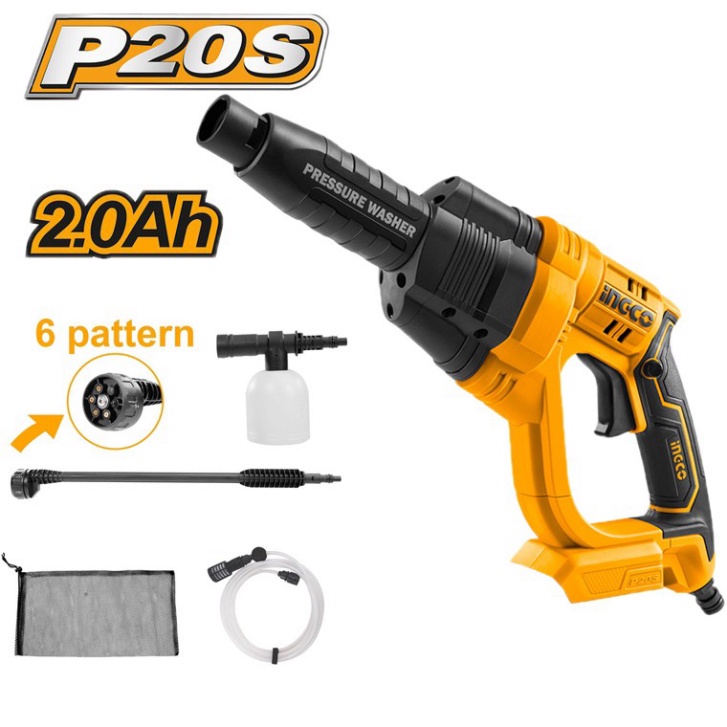 Body máy rửa xe dùng pin ingco 20v cpwli20082