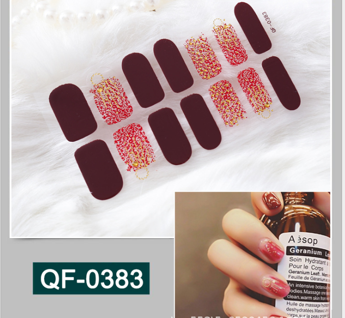 Combo 2 tấm (New) Sticker dán móng tay siêu dễ thương MX