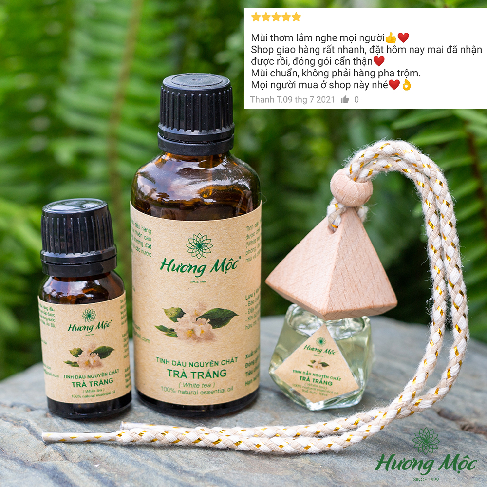 Combo Tinh dầu Trà Trắng Hương Mộc | White Tea Essential Oil - Chất lượng cao - Có kiểm định COA