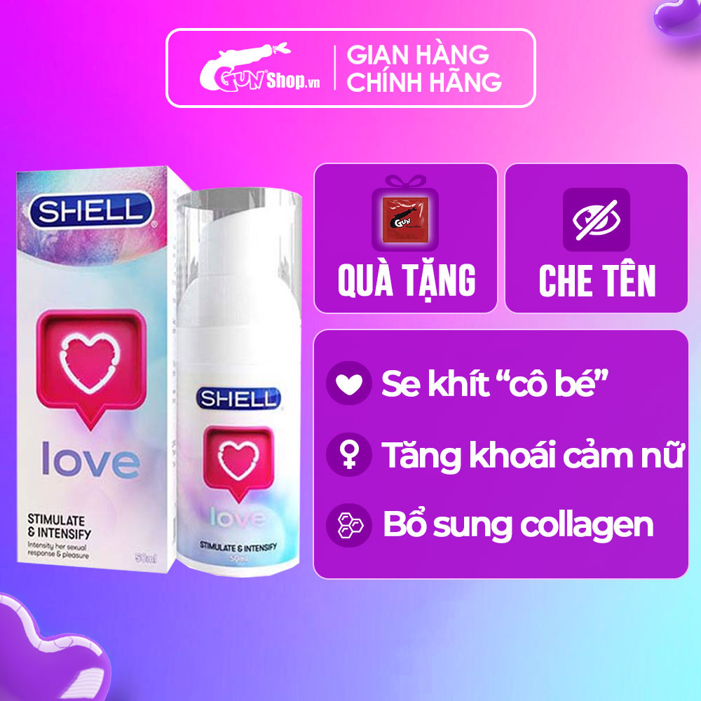 Gel bôi trơn tăng khoái cảm nữ Shell Love - Chai 50ml | GUNSHOP VIỆT NAM