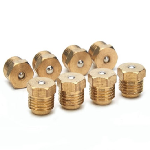 Ốc vú bơm mỡ đầu phễu ( vú bơm mỡ bò đầu lõm ), ốc vú mỡ đầu bằng các size M6 M8 M10 vật liệu đồng chuyên để bơm mỡ cho máy móc thiết bị ( giá sản phẩm bán theo cái)