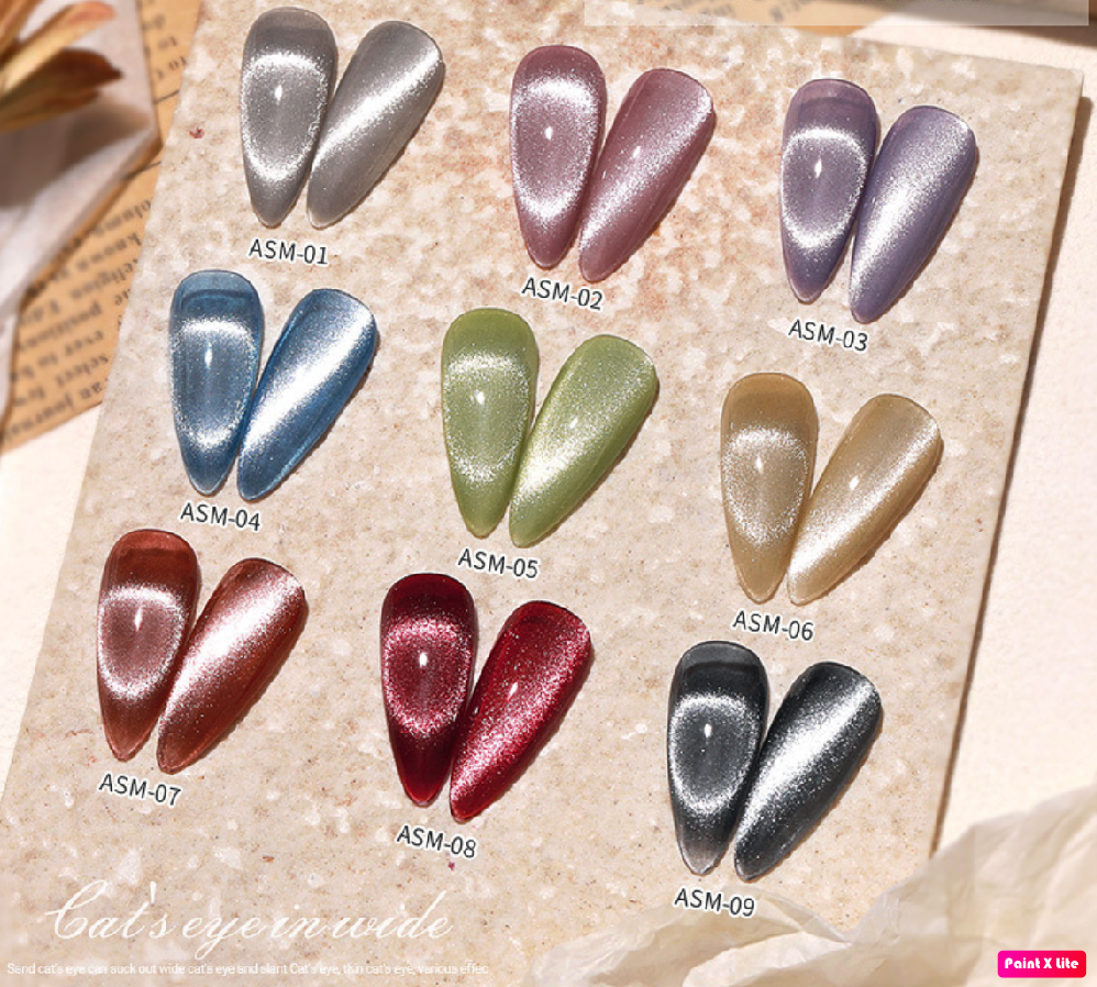 Sơn gel mắt mèo kim cương as mã asm 15ml