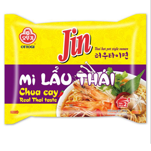 Lốc 5 gói mì lẩu thái jin ottogi