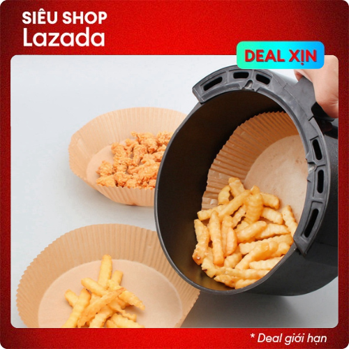 100 Tờ Giấy Đặc Biệt Cho Nồi Chiên Không Dầu - Giấy Chống Dầu Và Thấm Dầu Cho Đĩa Nướng Thịt Gia Dụng Tấm Lót Chảo Nhà Bếp Lò Nướng Thực Phẩm - giấy nến lót làm bánh