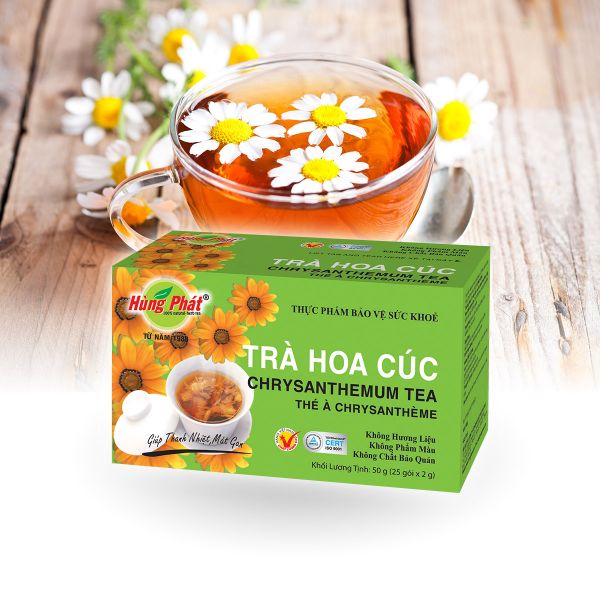 Trà hoa cúc túi lọc thượng hạng - trà hùng phát