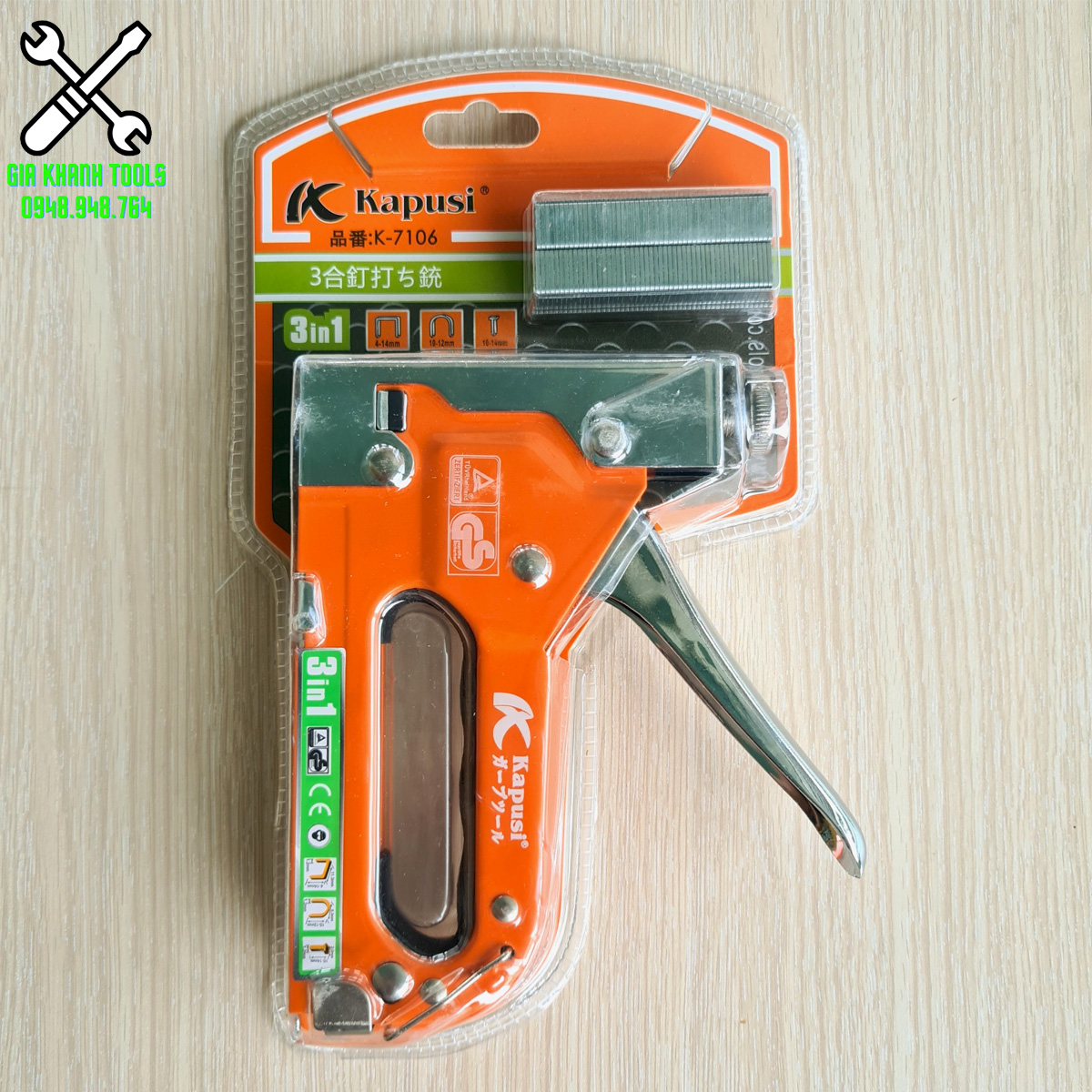 Kìm bấm đinh ghim cầm tay 3 in 1 kapusi