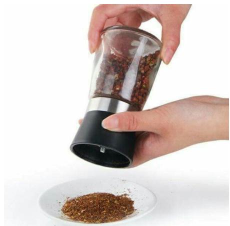 Dụng cụ xay tiêu cầm tay, máy cụ xay tiêu tay cầm inox - dung tích 180ml- xay tiêu, dụng cụ xay tiêu thủy tinh - thiết bị xay tiêu