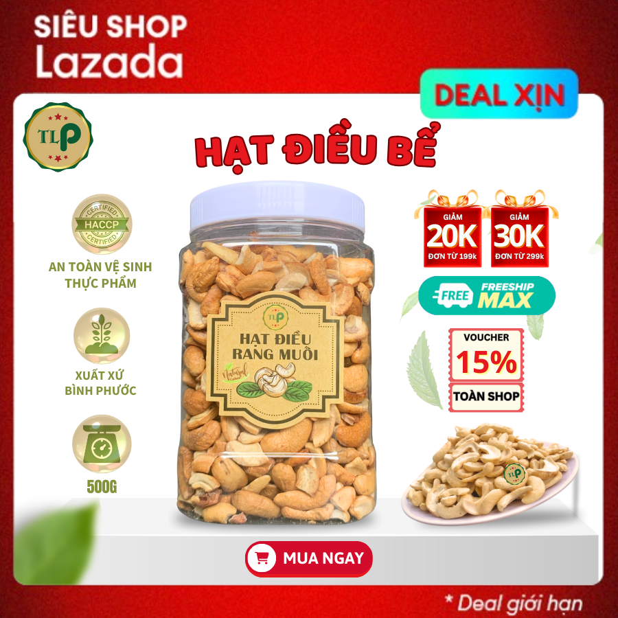 Hạt điều rang muối bể tân lộc phát hũ 500g
