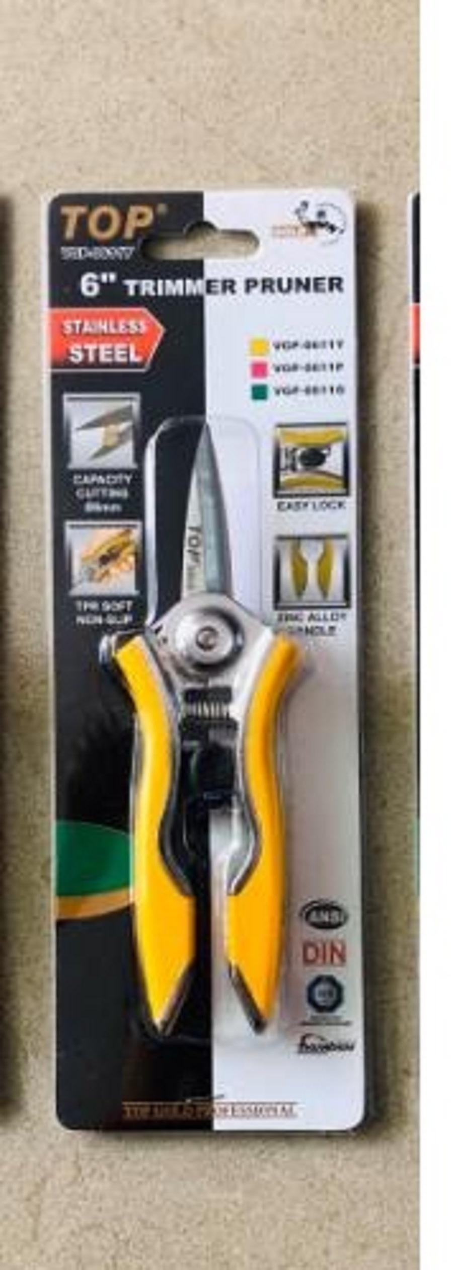 Kéo cắt cành 6 inch mỏ nhọn cán vàng top cao cấp top vgp-0611y - vgp-0611y