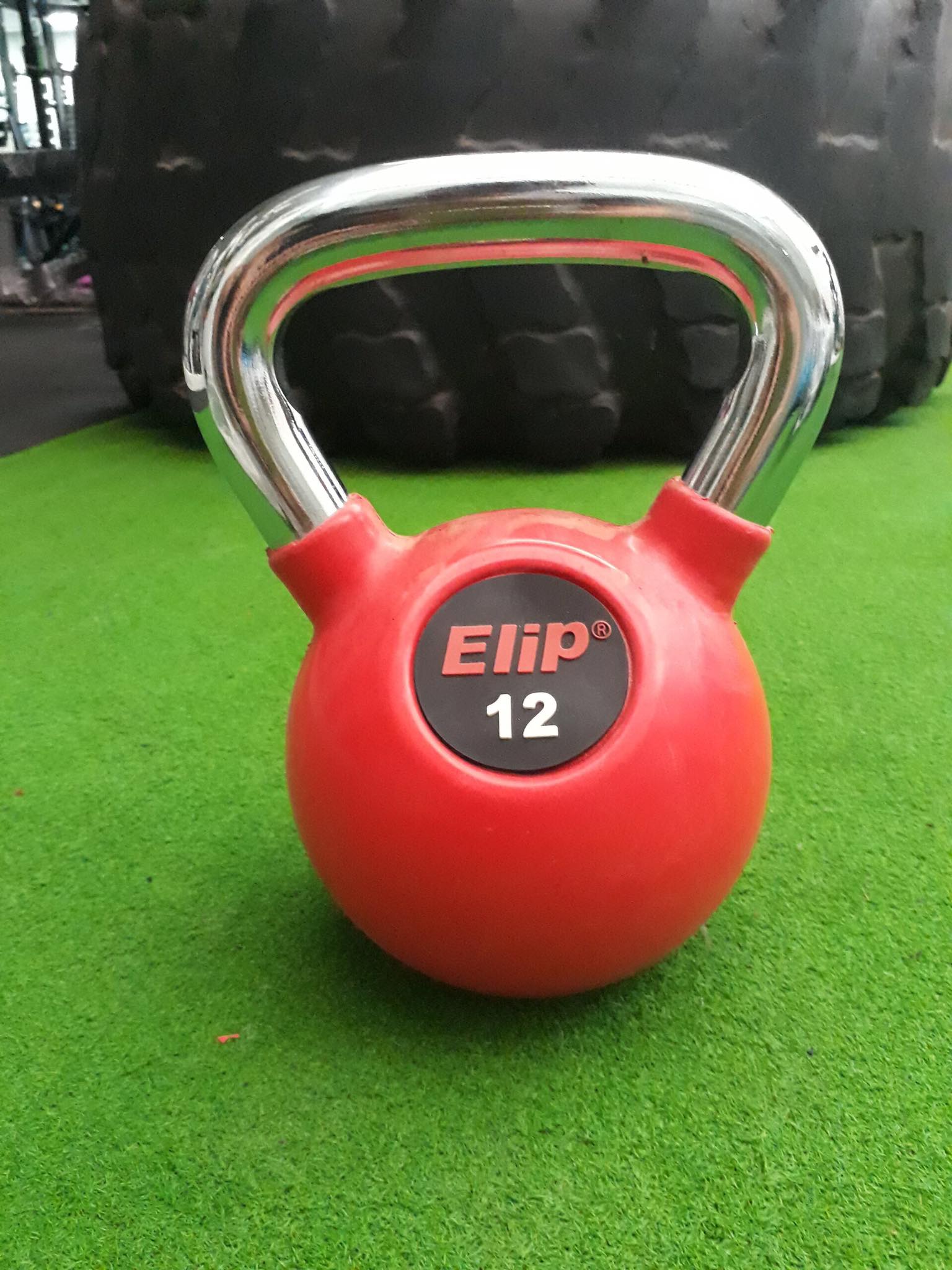 Tạ bình vôi, tạ ấm, tạ quai xách bọc cao su màu 12KG