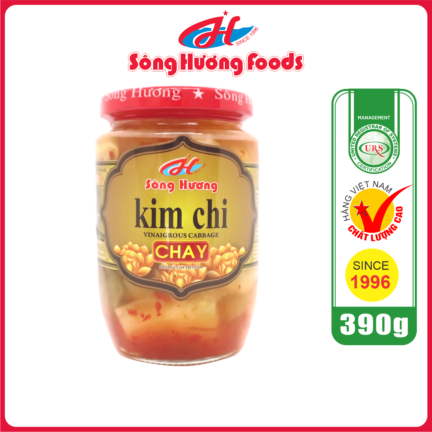 Kim Chi Chay Sông Hương Foods Hũ 390g - Thực phẩm chay, cung cấp vitamin