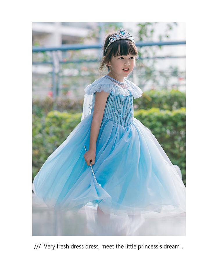 Đầm công chúa elsa cao cấp cho bé