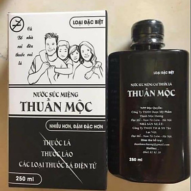 [HCM]Nước súc miệng cai thuốc lá thuần mộc của Thanh Mộc Hương