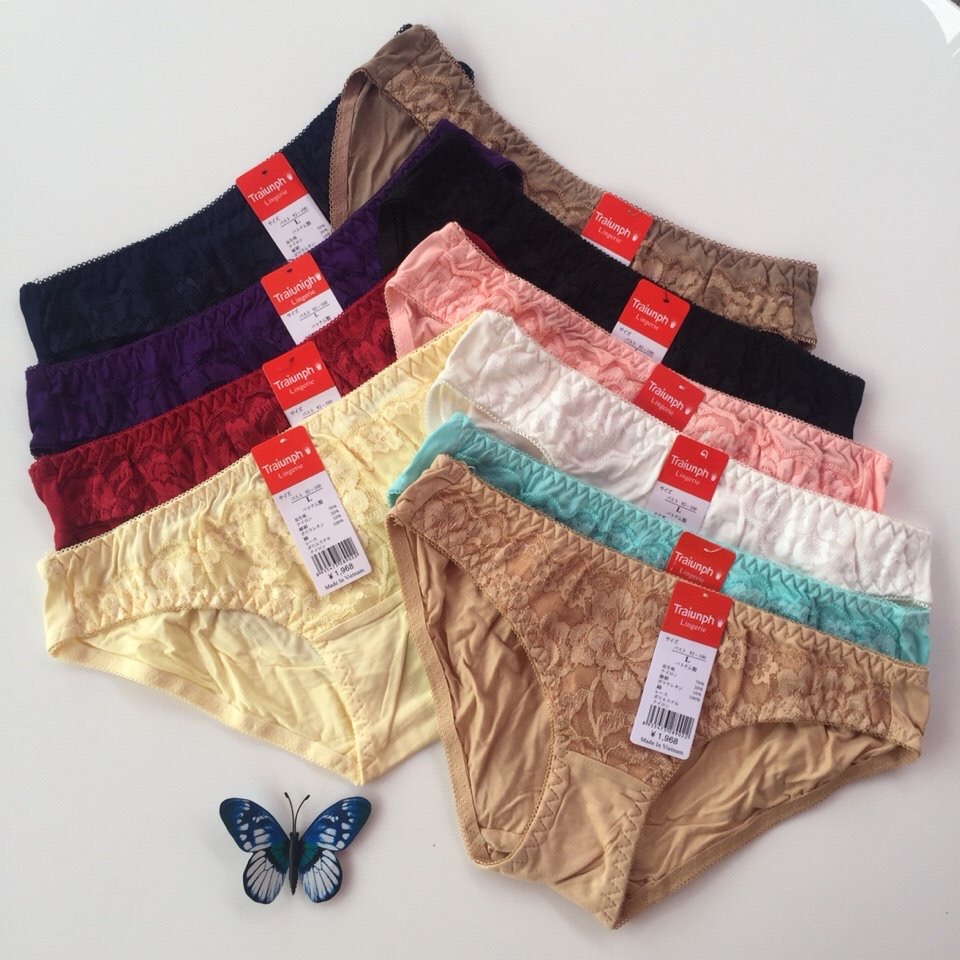 [HCM] Quần lót nữ cotton - Combo 5 quần chất mềm mát min, kháng khuẩn VN( Nhiều màu)