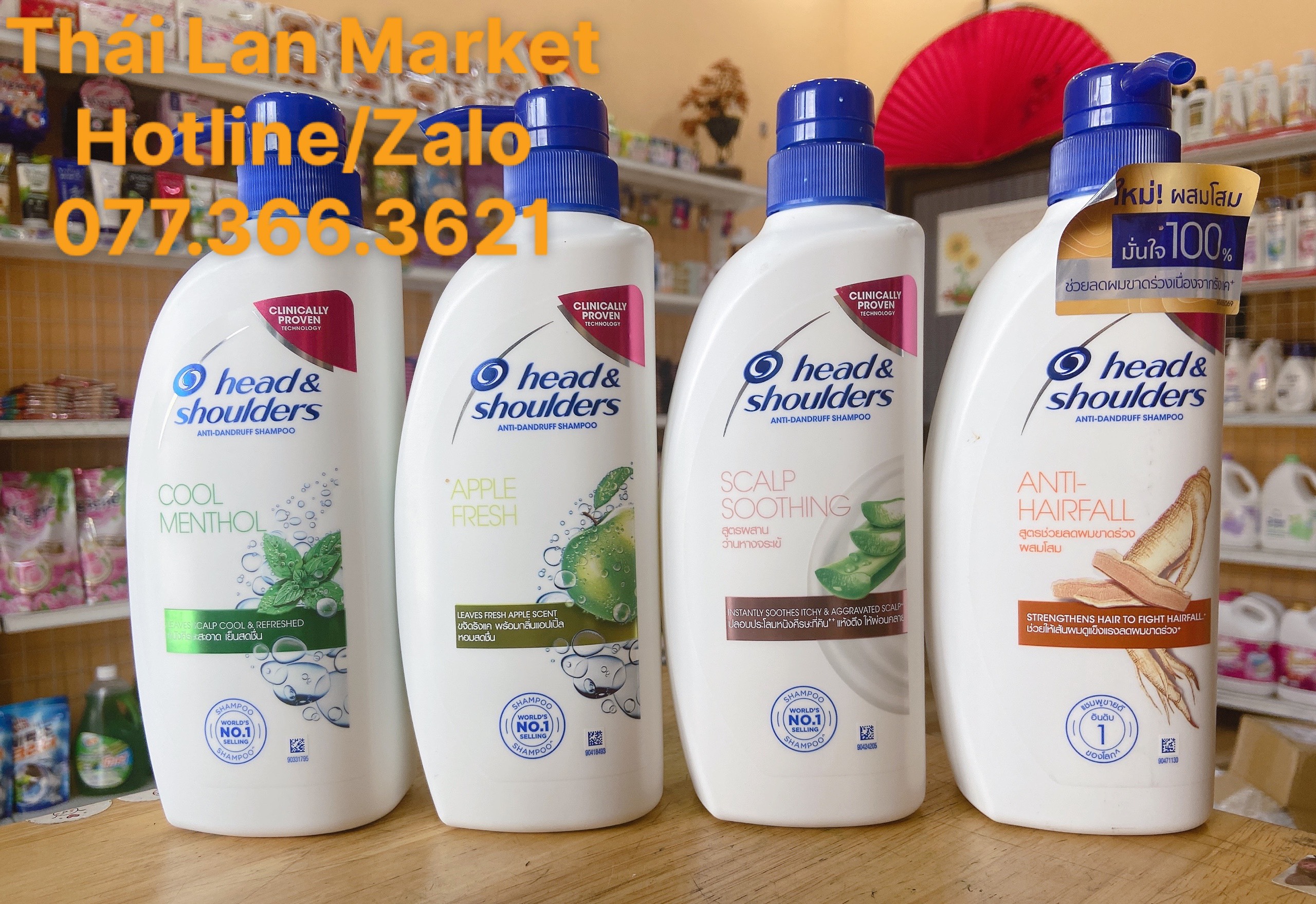 Dầu gội head & shoulders hàng nội địa chính hãng thái lan - dầu gội head & shoulders thái lan market