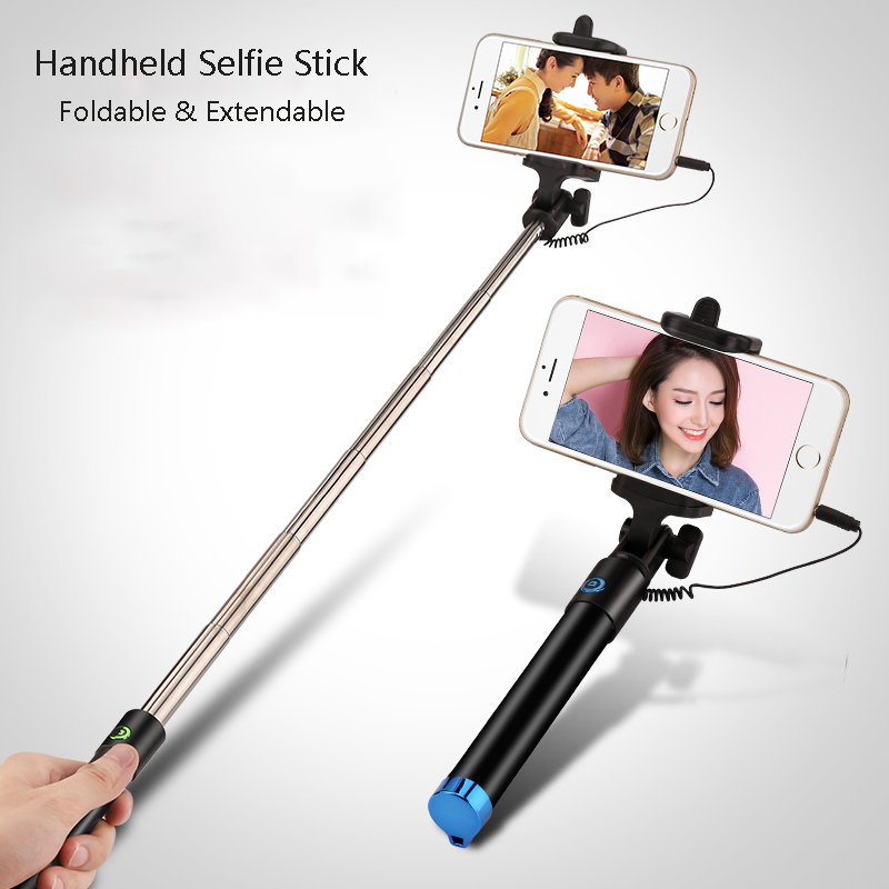 Di Động Nối Tiếp Monopod Tự Cực Cầm Tay Có Dây Ảnh Tự Sướng Thanh Cho Cho