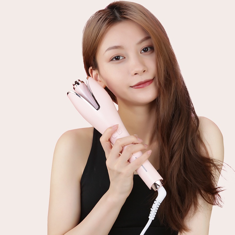 Máy uốn tóc xoăn tự động xoay 360 độ, máy uốn tóc thông minh, máy làm xoăn sóng nước