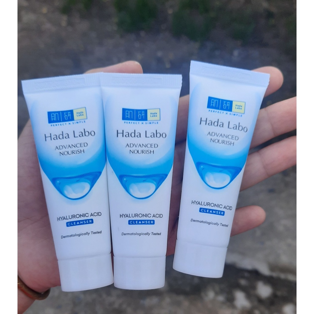 (Hàng dùng thử -15g ) Combo 3 tuýp Sửa rửa mặt Hada Labo Advanced Nourish 15g