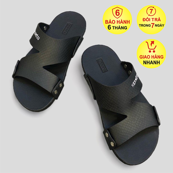 Dép Nam Quai Ngang Z Thailand - Xám Trắng, Đế PU Nhẹ Êm Chân, Độ Bền Cao, Đủ Size, Kiểu Dáng Trẻ Trung Năng Động