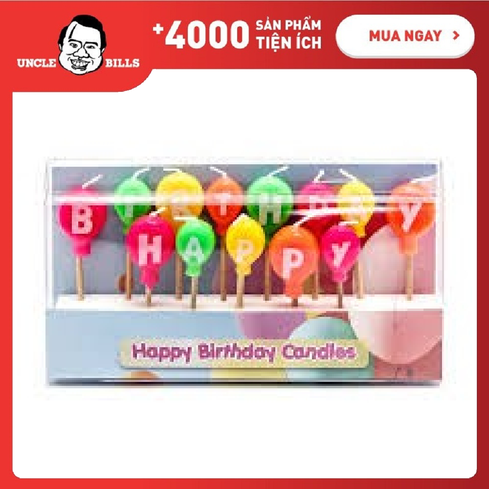 Bộ 13 cây nến bóng bay sinh nhật uncle bills sc0082