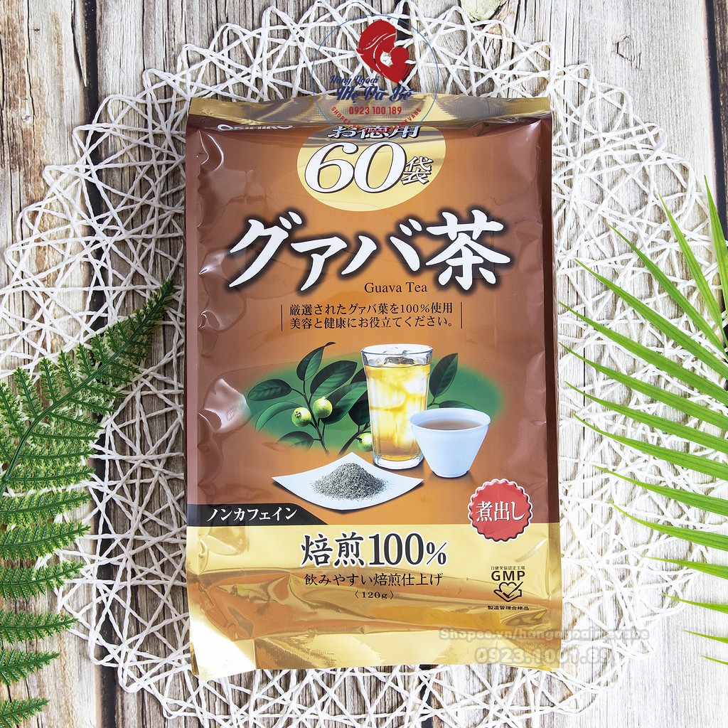 Trà ổi orihiro, trà giảm cân, giảm mỡ bụng nhật bản 60 gói