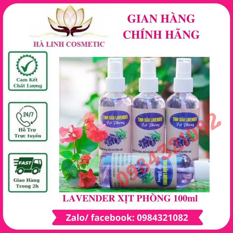 100ml Tinh dầu hương hoa Lavender xịt phòng thơm mát giá sỉ