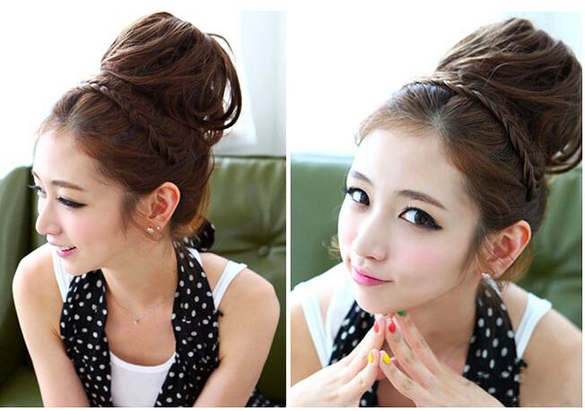 TÓC GIẢ MÁI TẾT - cực trẻ trung - màu đen và hạt dẻ