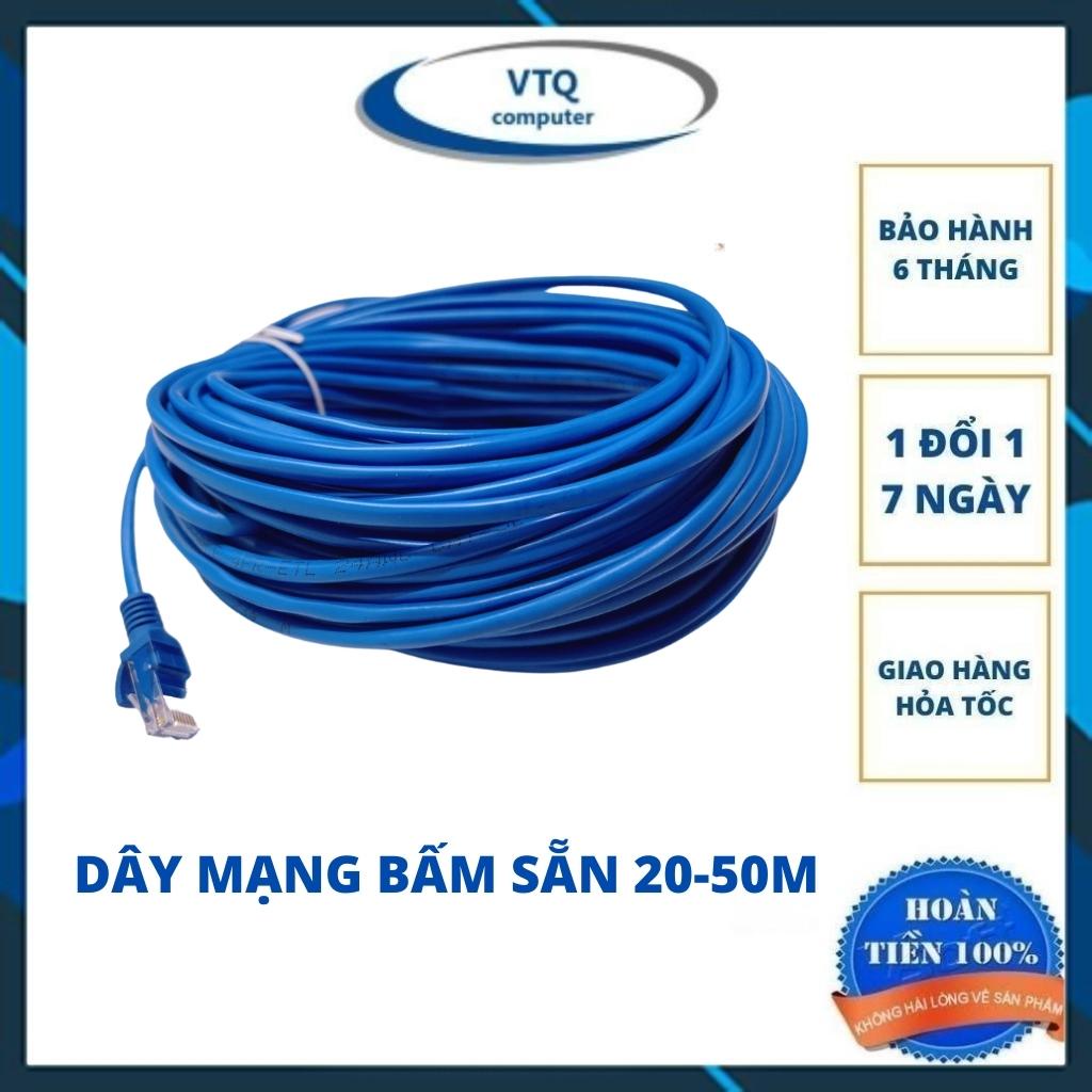Dây mạng bấm ẵn 2 đầu 10m 15m 20m 25m 30m 35m 40m 45m 50m - Dây Cáp mạng lan