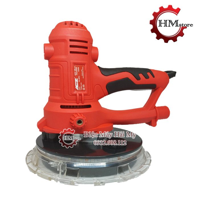 Máy chà tường 180mm ACZ 180-6 / Có đèn led viền / Công suất 950w / Máy chà tường có hút bụi, máy chà tường sơn nước - Vòng tua 3.500 vòng/p - Giấy nhám 180mm - 6 cấp điều chỉnh tốc độ - Bảo hành 6 tháng - HẢI MY STORE