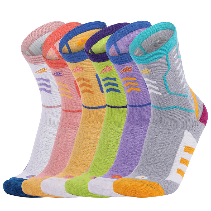 Nữ bóng rổ Vớ thể thao cotton chuyên nghiệp Vớ chạy nữ Vớ nén