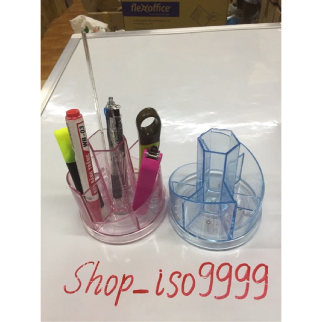 Khay cắm bút Thiên Long PS02,Hộp cắm bút xoáy 360 độ