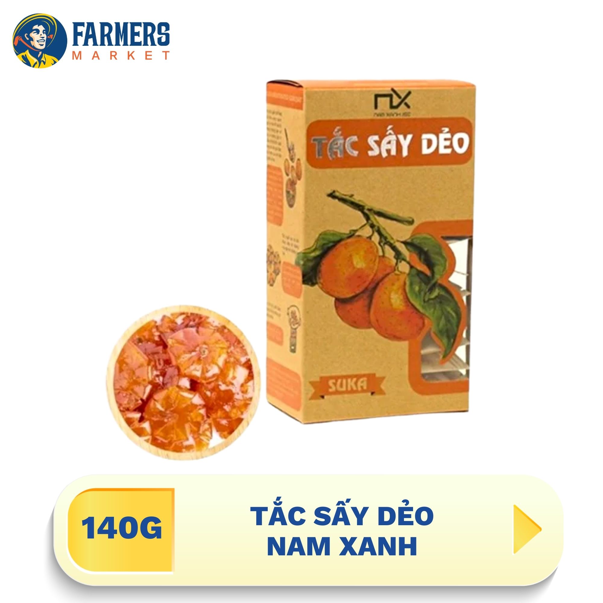 Tắc sấy dẻo nam xanh 140g