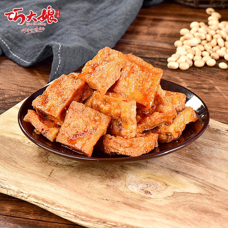 Đậu phụ tẩm vị ngon ngon - đậu hủ cay bà Dì - ăn vặt nội địa