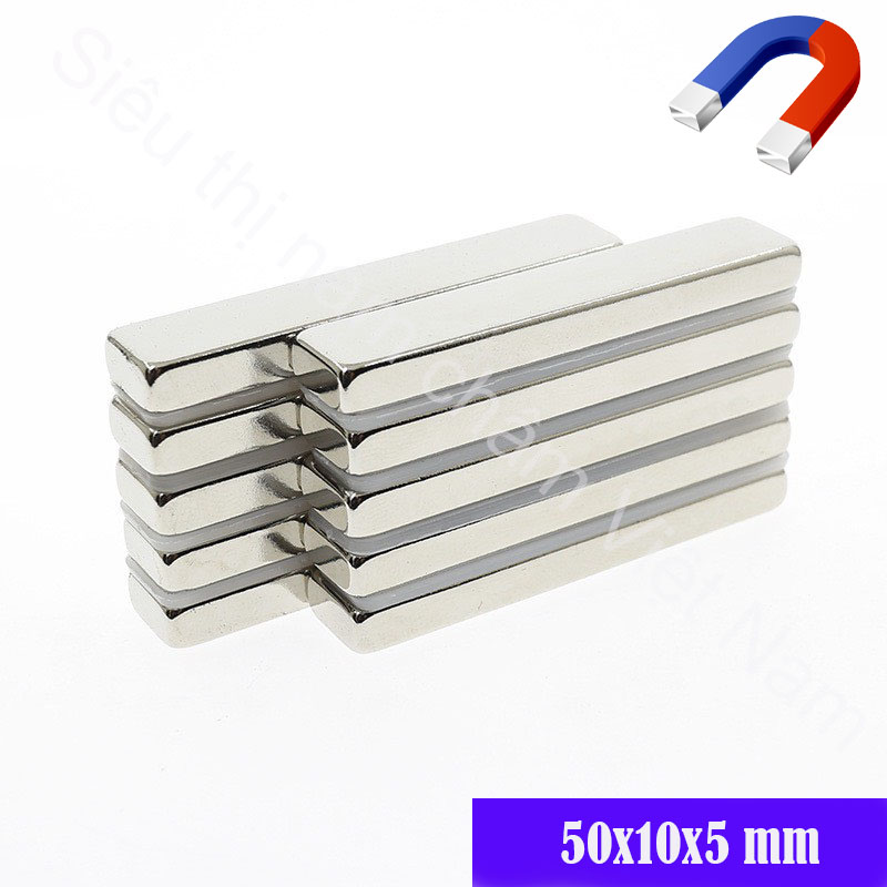 Nam châm 50x10x5mm siêu mạnh, nam châm đất hiếm