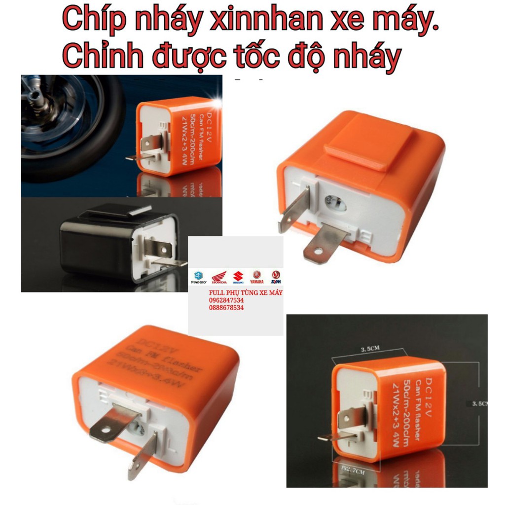 Chíp nháy xinnhan xe máy chỉnh được tốc độ nháy - dochoixemay