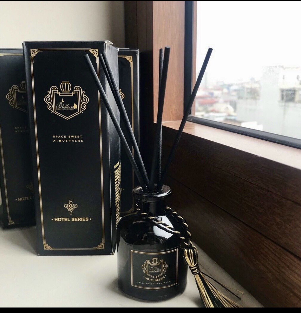 Tinh dầu thơm phòng, nước hoa thơm phòng hương tự nhiên kèm que gỗ khuếch tán