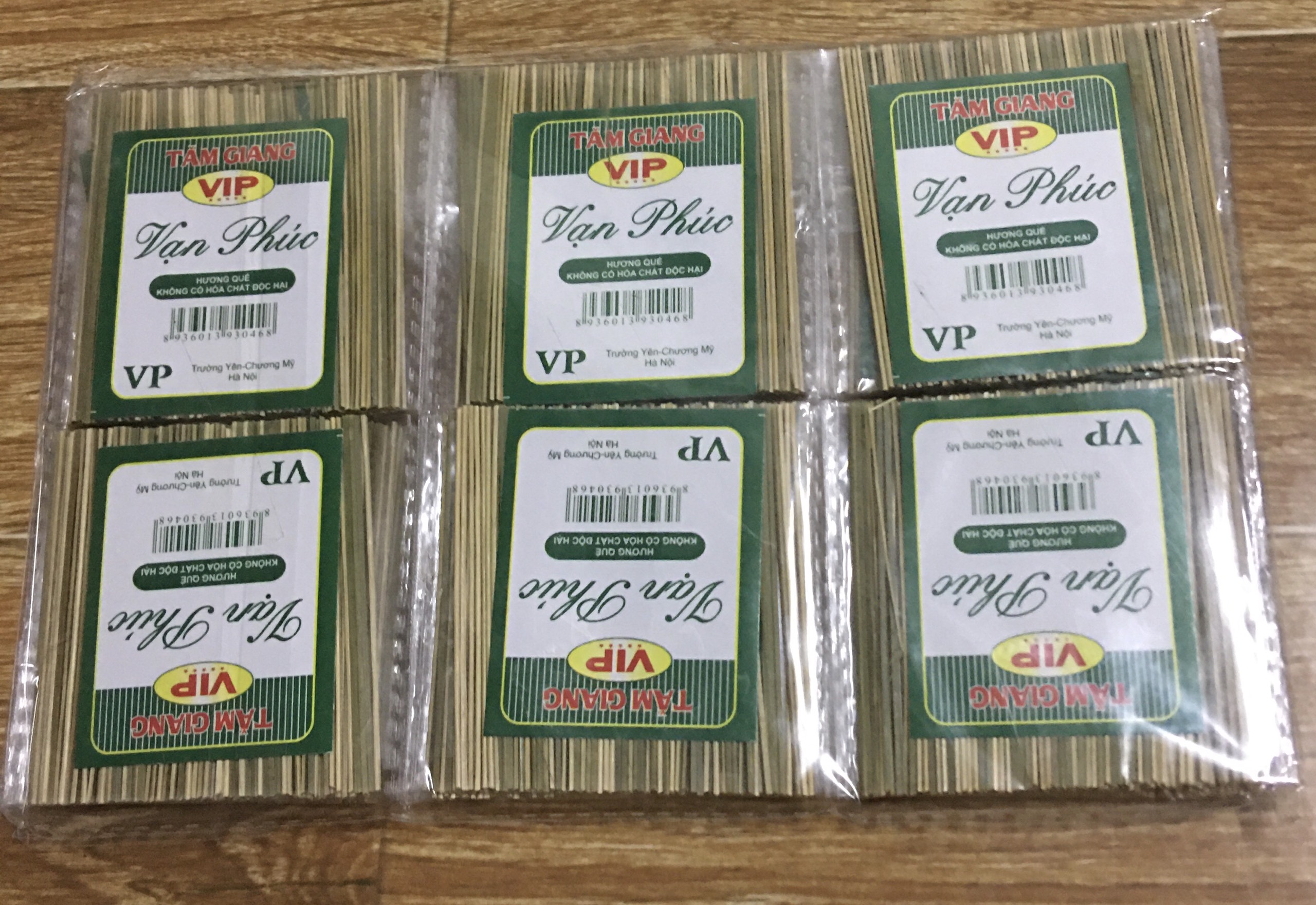 Vỉ 30 gói tăm giang cật / Tăm Giang Vạn Phúc chuẩn y hình tăm đầu tròn