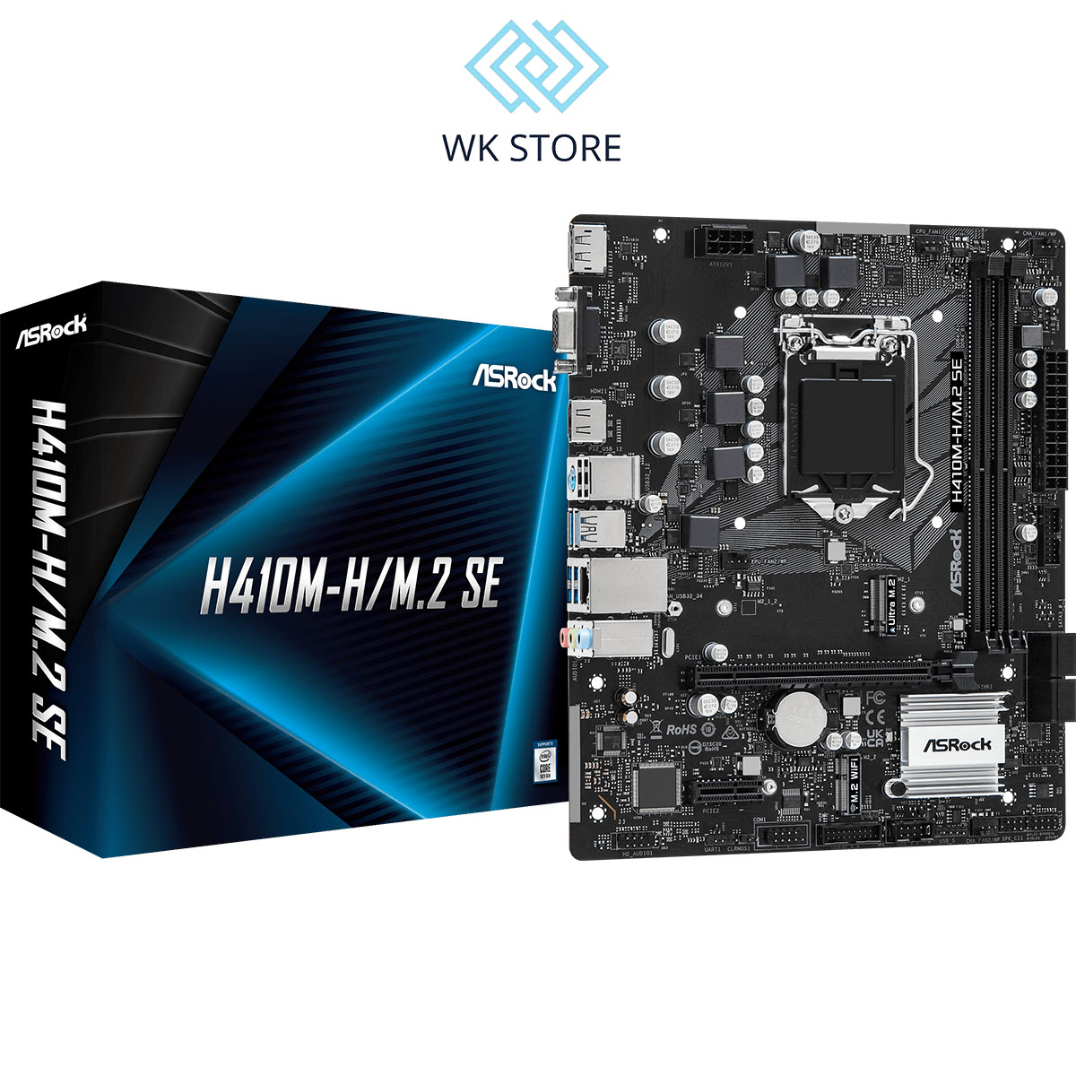Mainboard Bo mạch chủ Asrock H410M-H M.2 SE SK 1200 Mới, BH 36 Tháng
