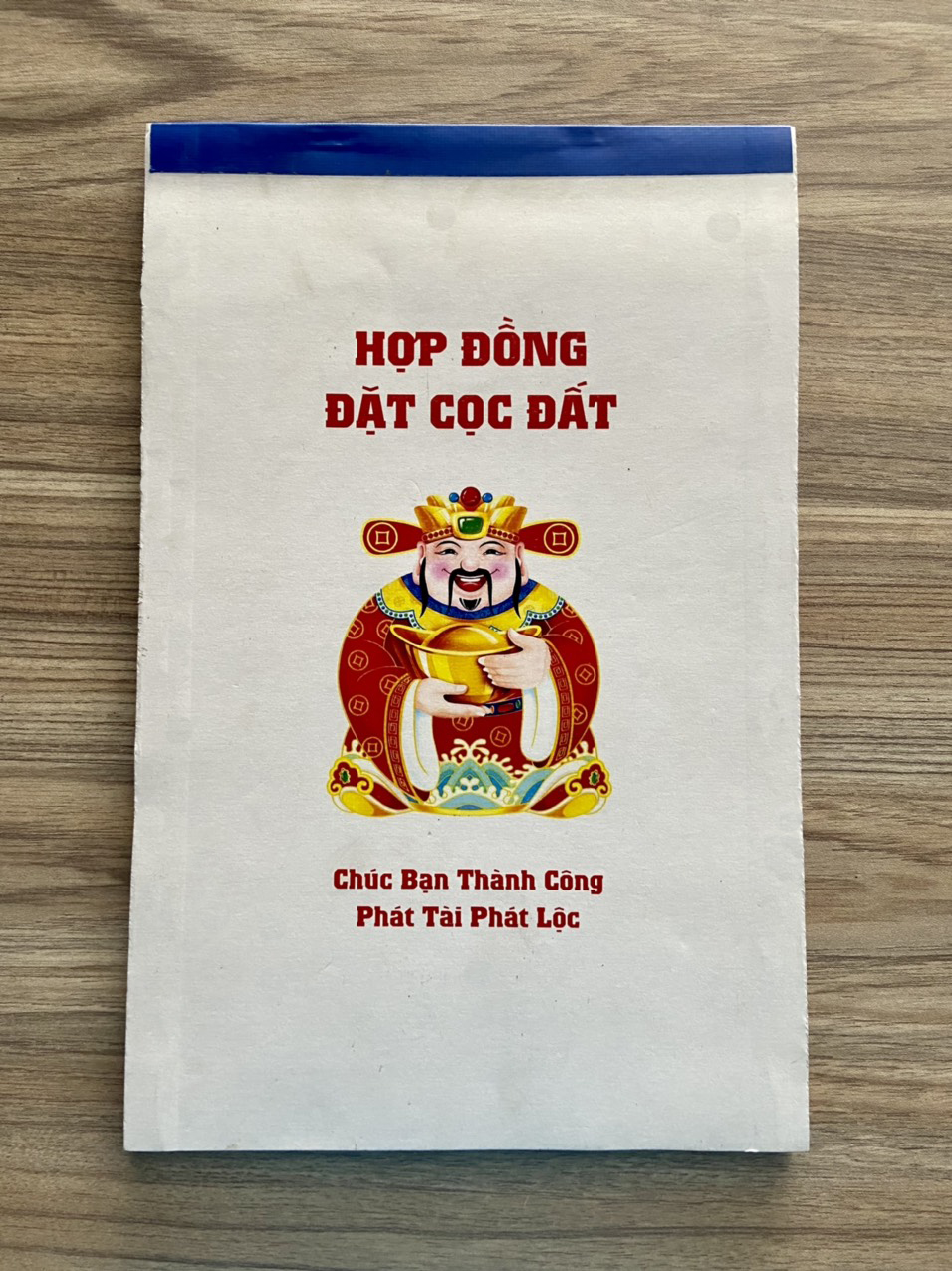 Hợp đồng đặt cọc đất _ loại 2 liên giấy in than