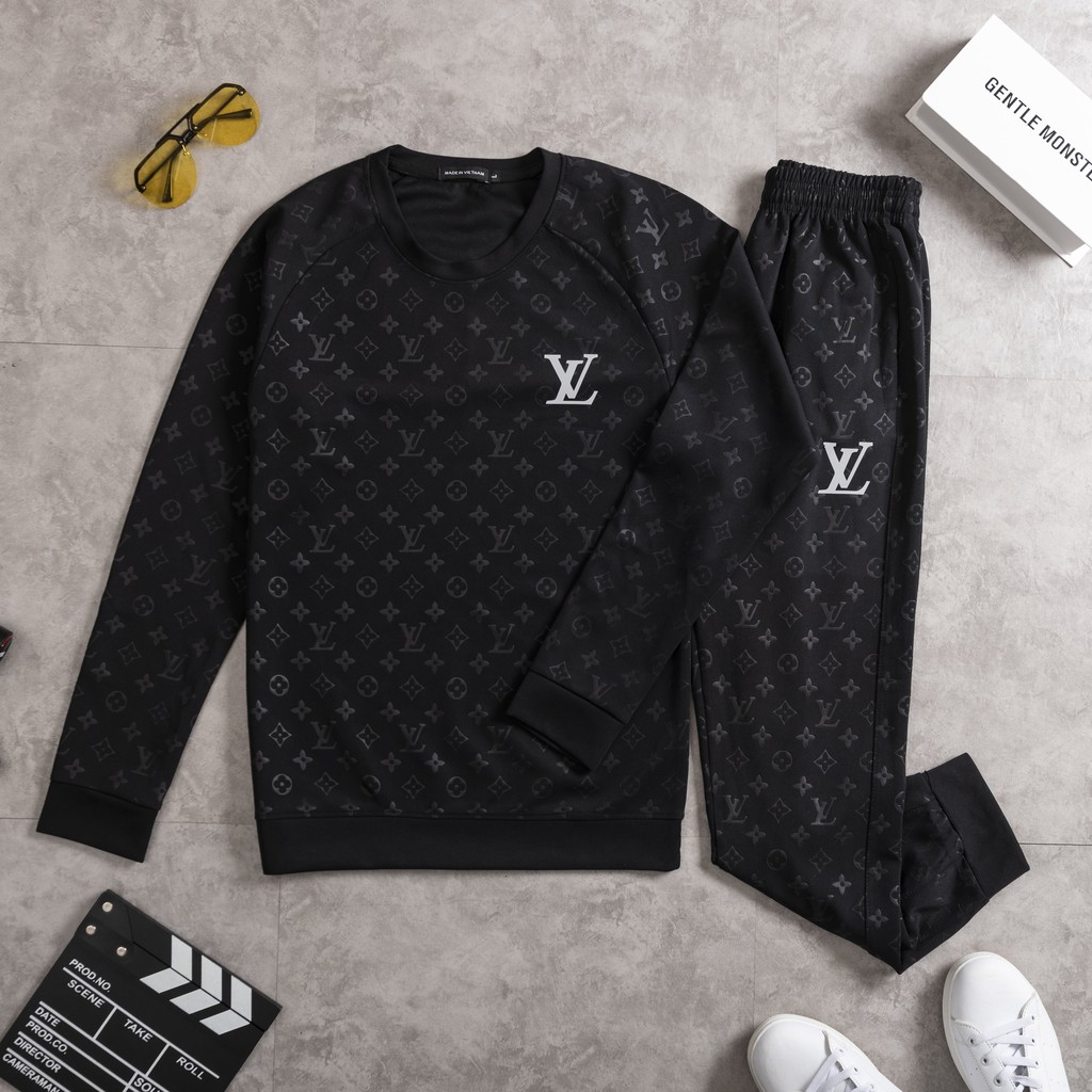 FREESHIPẢNH THẬT Áo Sweater Phản Quang 7 màu In Chữ Louis Vuitton Áo Nỉ