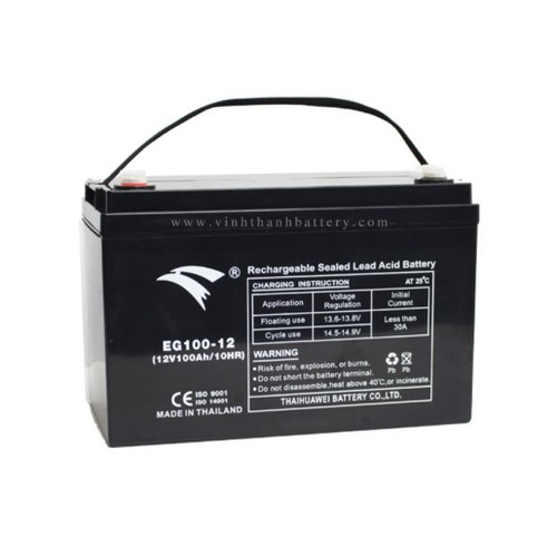[Trả góp 0%] Ắc quy Viễn Thông Eagle 12V - 100AH - EG100-12/B khô kín khí công nghiệp không cần bảo dưỡng Công suất : 12V - 100Ah