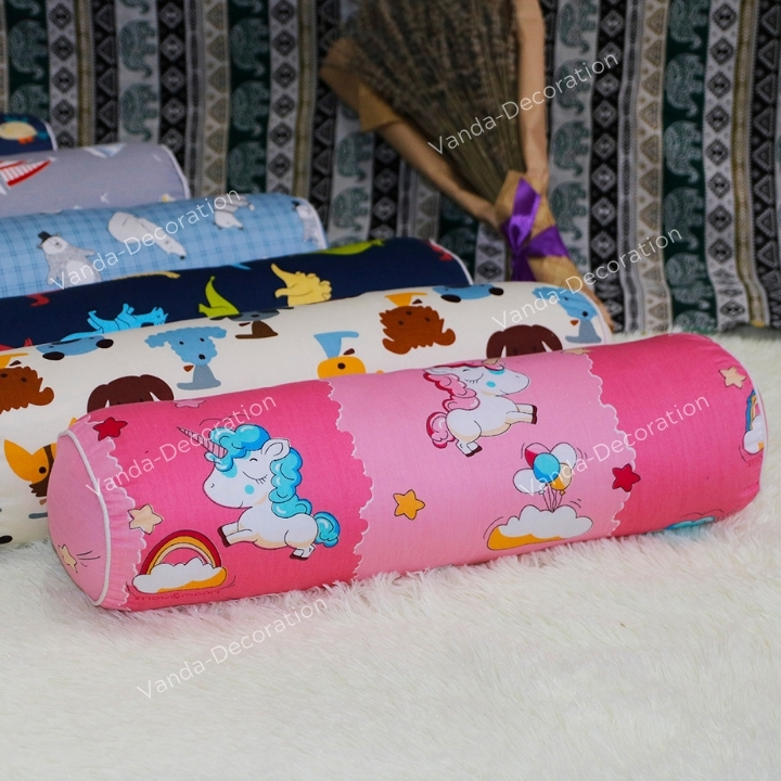 Gối ôm cho bé VANDA vỏ Cotton kèm ruột bông gòn cao cấp