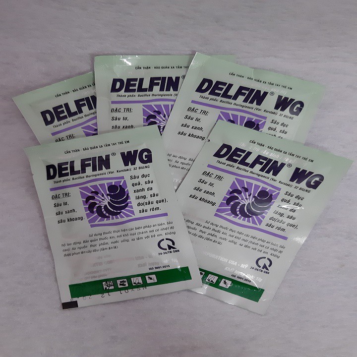 Combo 5 gói chế phẩm diệt sâu sinh học delfin 10g