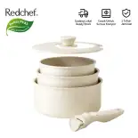 Redchef Bộ Dụng Cụ Nấu Ăn Đá Gốm Chống Dính Tay Cầm Có Thể Tháo Rời 5 Món, Nồi Sữa Chống Dính, Không Chứa PFAS PTFE Và PFOA, Tương Thích Với Tất Cả Các Bếp