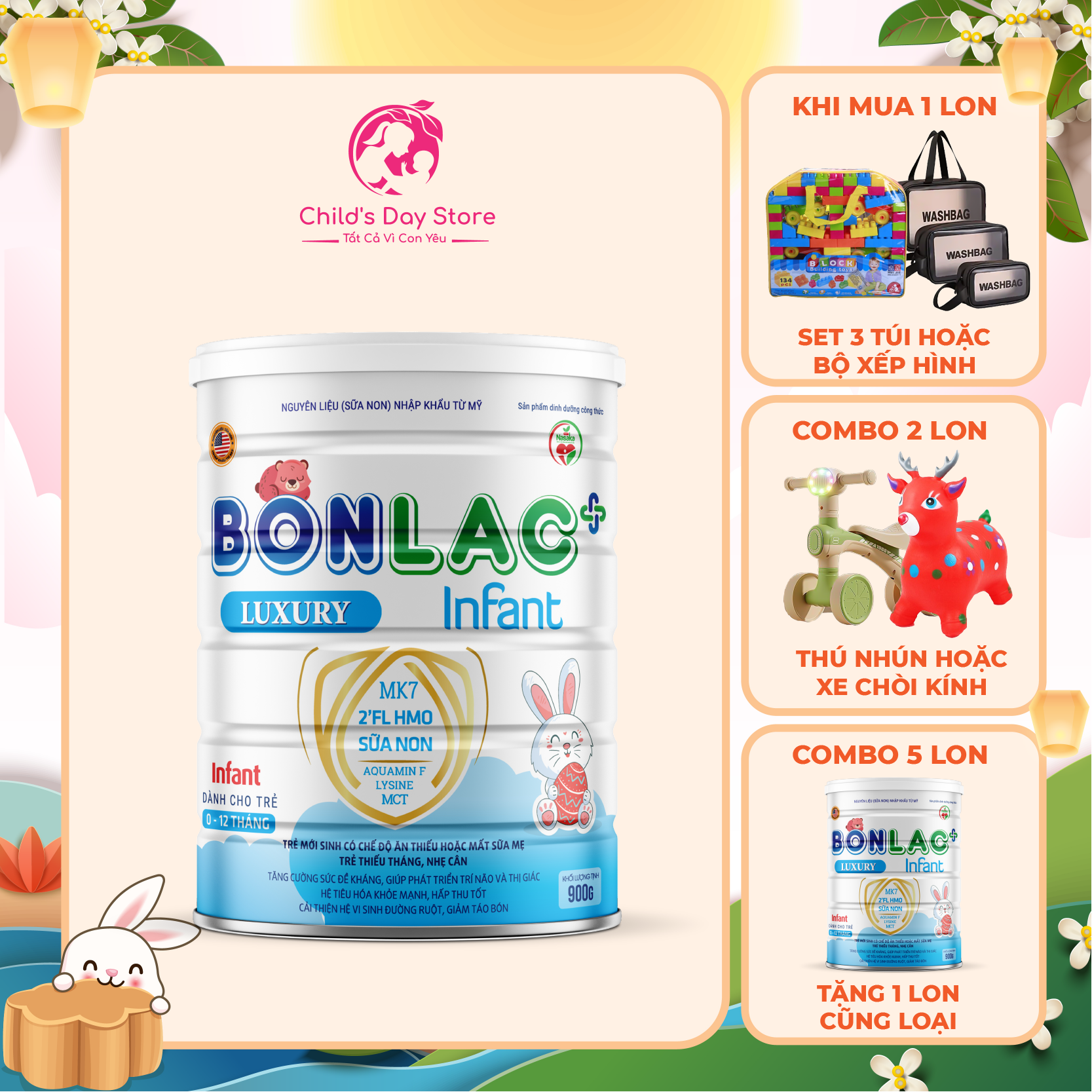 Sữa bonlac infant luxury ⚡freeship⚡bonlac infant sữa dành riêng cho trẻ sinh non giúp con yêu phát triển toàn toàn diện.
